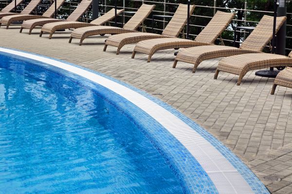 Poolside Hardscaping in Olympia