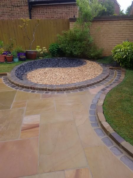Sandstone Patio Installation in Olympia